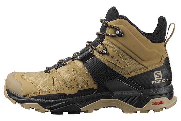 Треккинговые ботинки мужские SALOMON X Ultra 4 Mid Gtx Waterproof tan-black, 42 EU