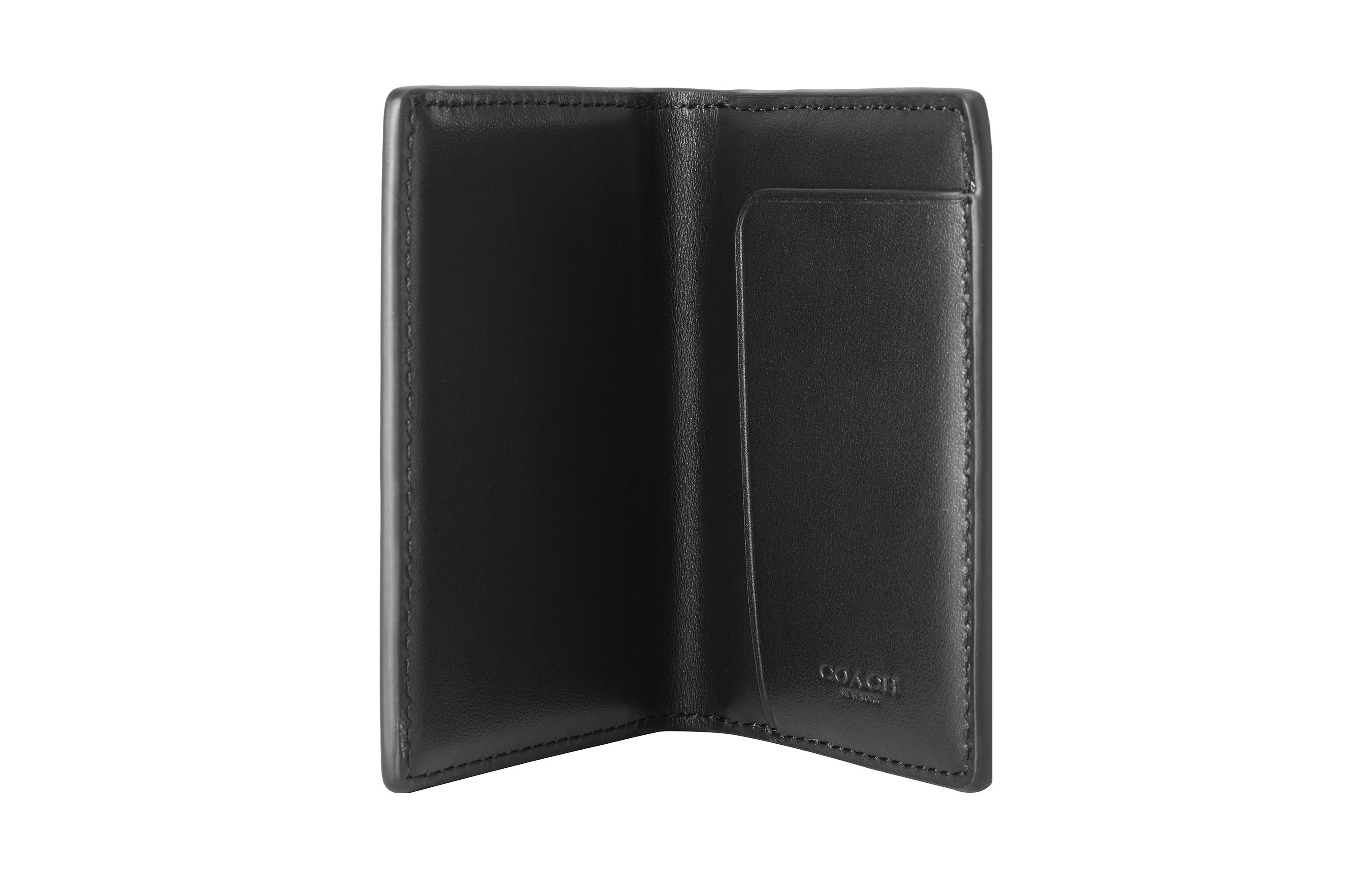 Визитница женская COACH 91660-QBO4G черная, маленького размера