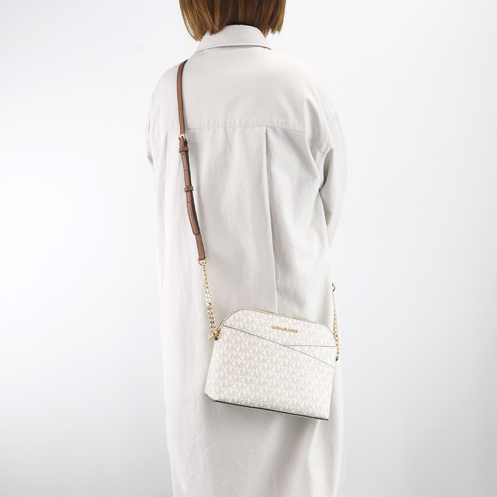 Сумка женская MICHAEL KORS Jet Set Travel PVC Dome Bag, vanilla white