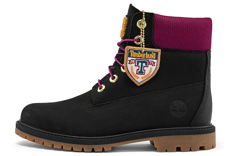 Ботинки женские Timberland Heritage 6 Inch Waterproof Boots черные, 35.5 EU