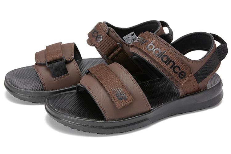 Сандалии унисекс New Balance 250 Adrift коричневые-черные, 41.5 EU