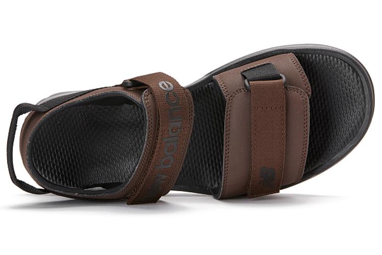 Сандалии унисекс New Balance 250 Adrift коричневые-черные, 41.5 EU