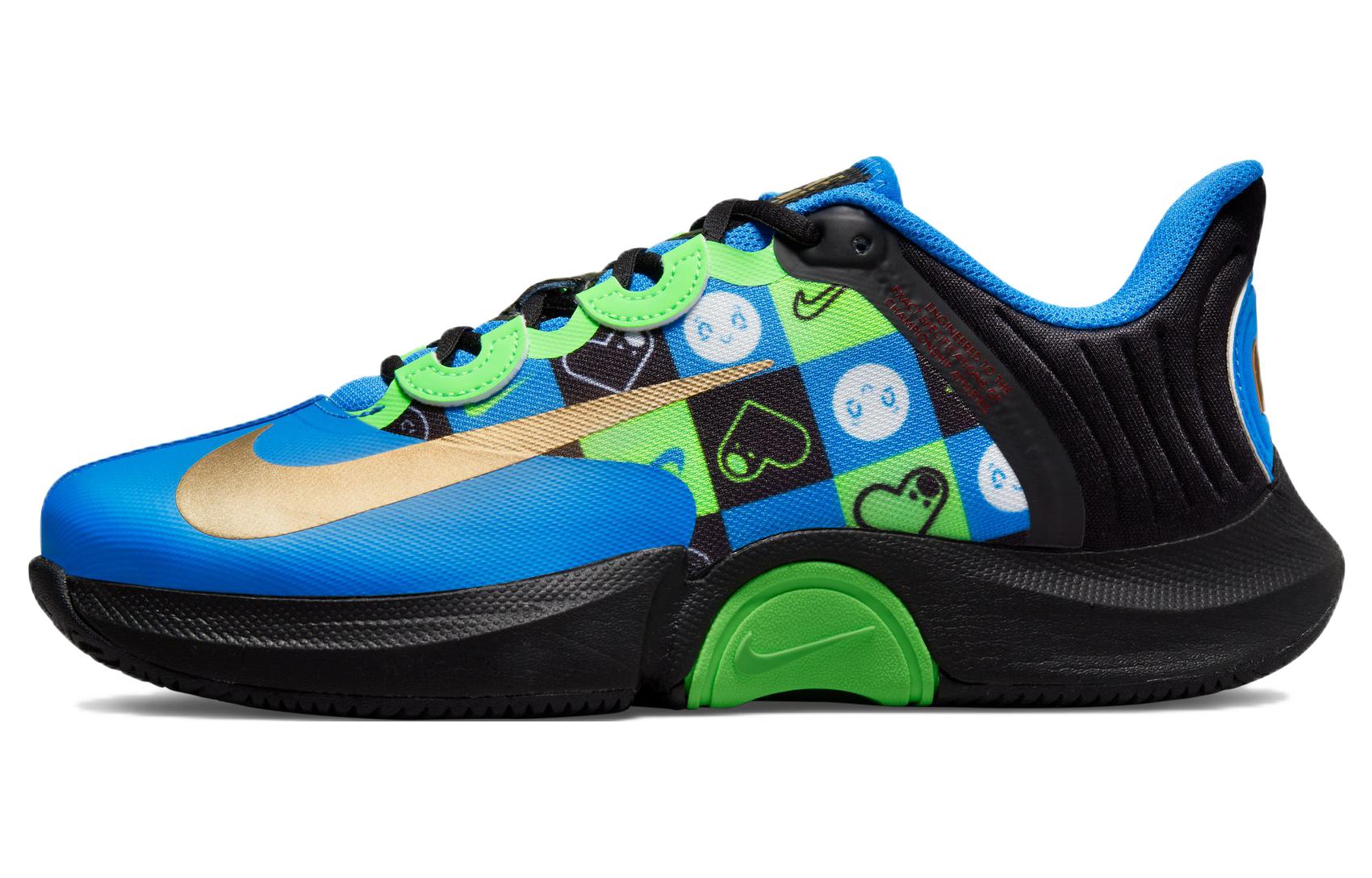 Кроссовки женские Nike Court Air Zoom GP Turbo синие-черные