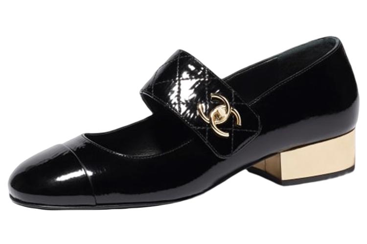 Туфли женские CHANEL G39732 X56929 94305 черные, 37.5 EU