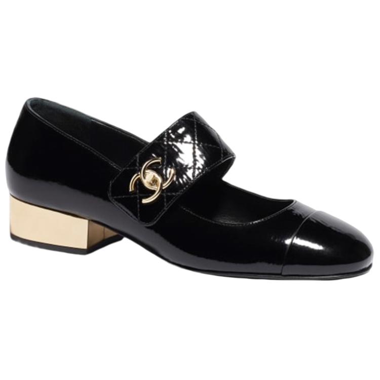 Туфли женские CHANEL G39732 X56929 94305 черные, 37.5 EU