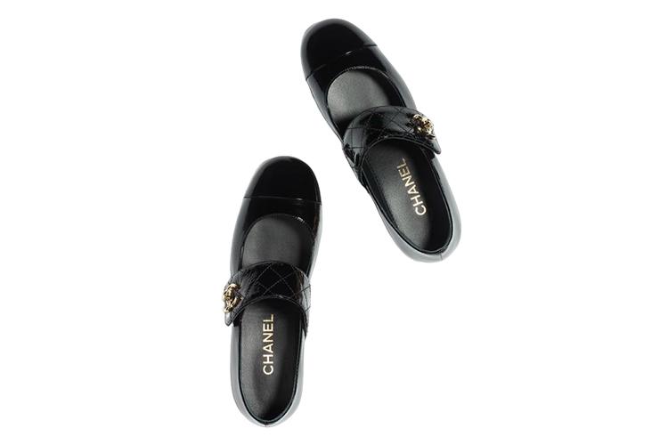 Туфли женские CHANEL G39732 X56929 94305 черные, 37.5 EU