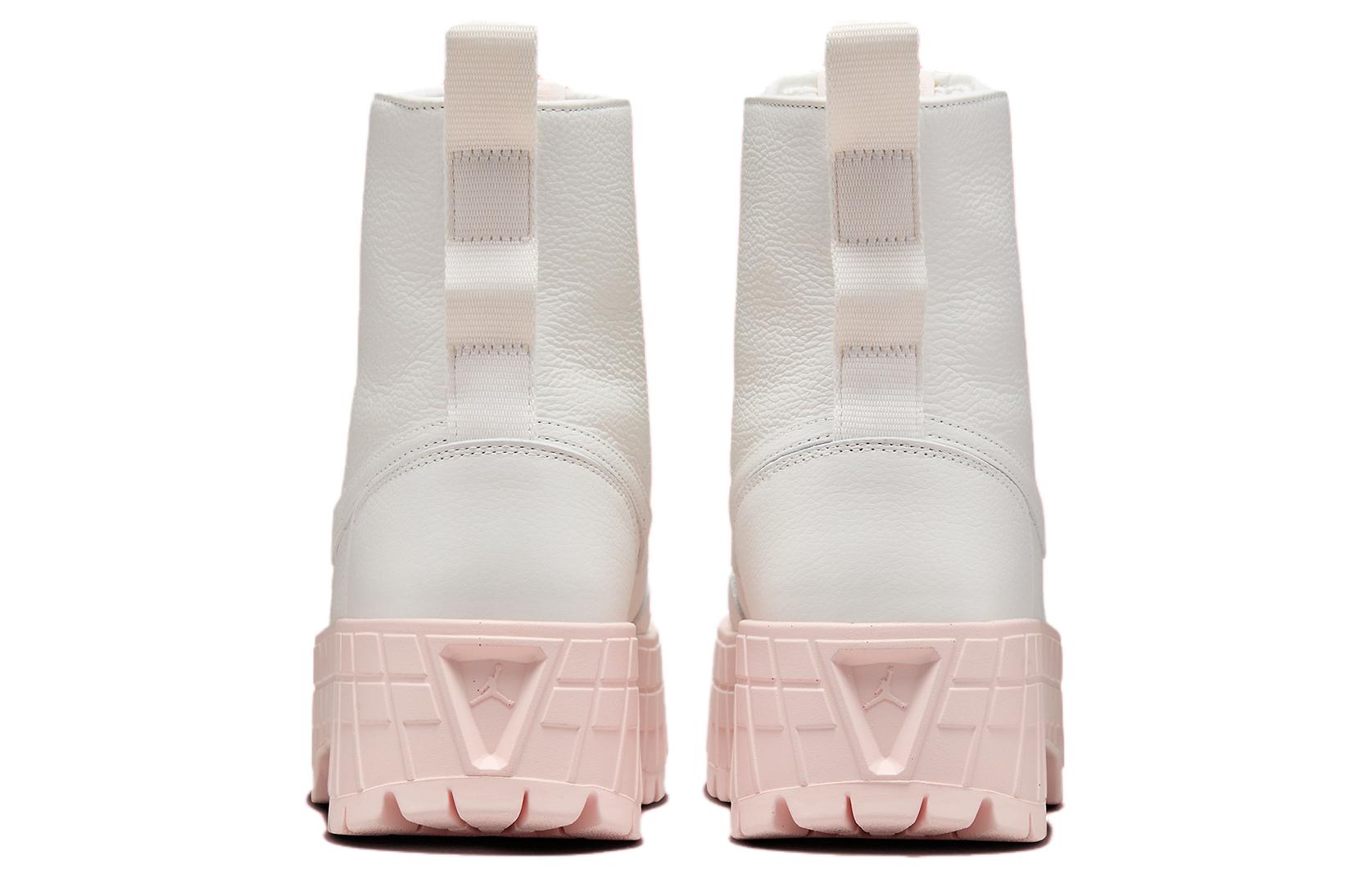 Ботинки женские Air Jordan 1 High белые, розовые, 36 EU