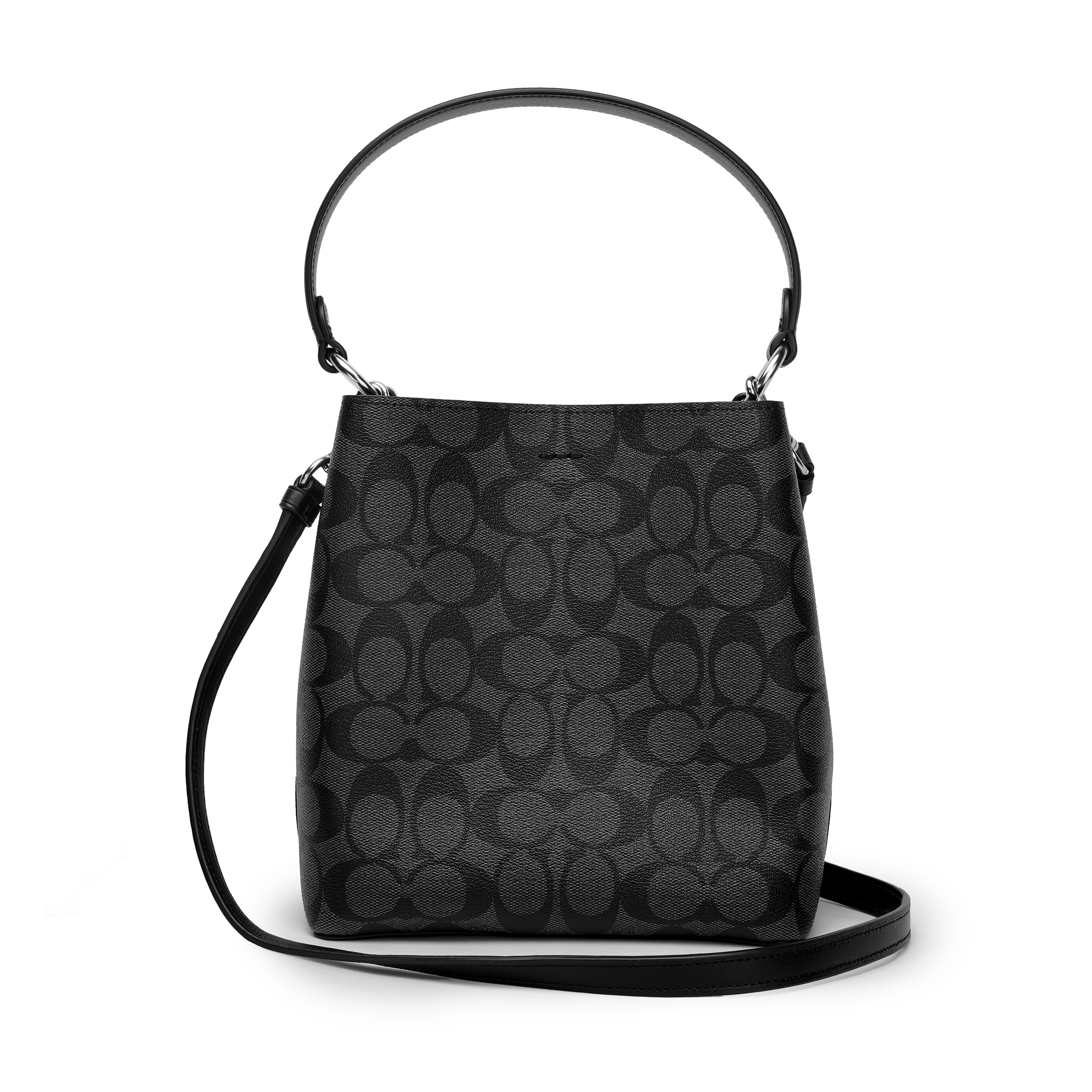 Сумка женская COACH Town черно-серая