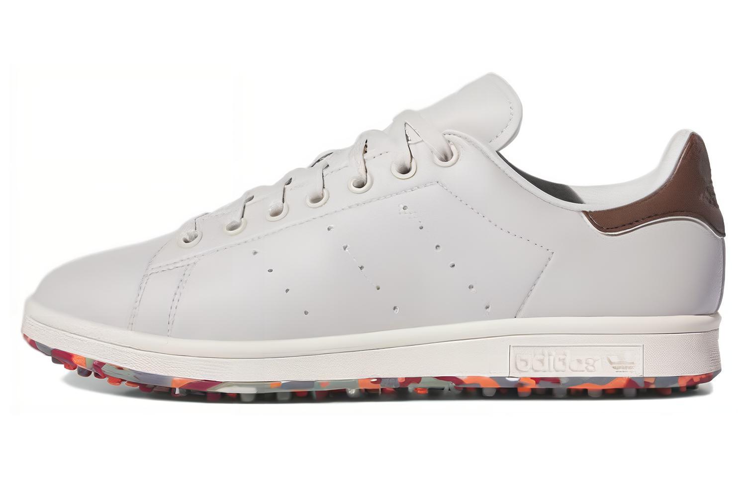 Кеды унисекс Adidas Stan Smith Golf серый/коричневый, 39 1/3 EU