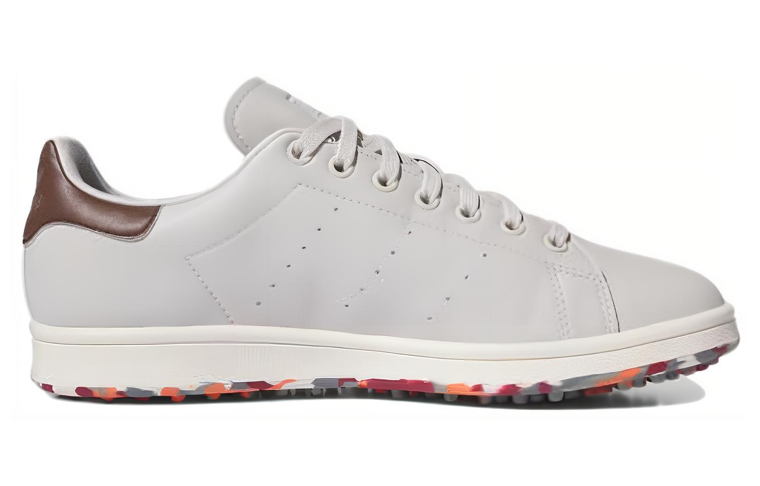 Кеды унисекс Adidas Stan Smith Golf серый/коричневый, 39 1/3 EU