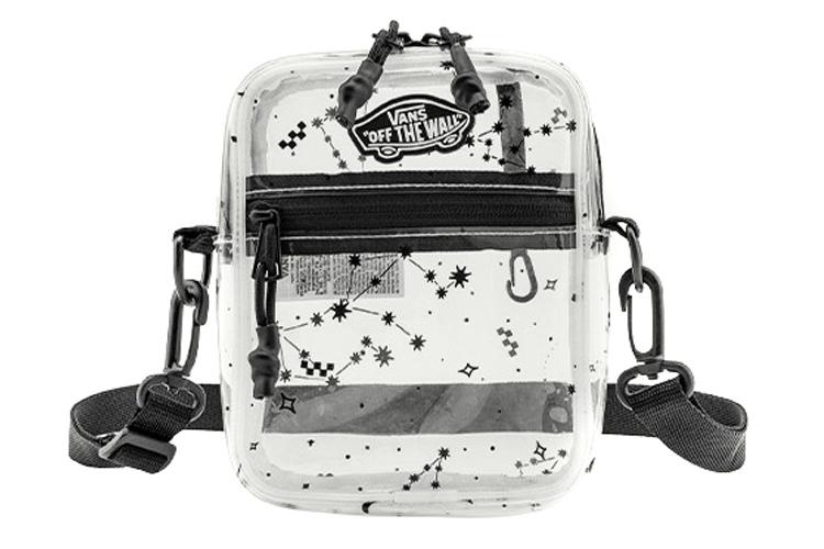Сумка Vans VN0A4DRSYWH полупрозрачная, clear-black