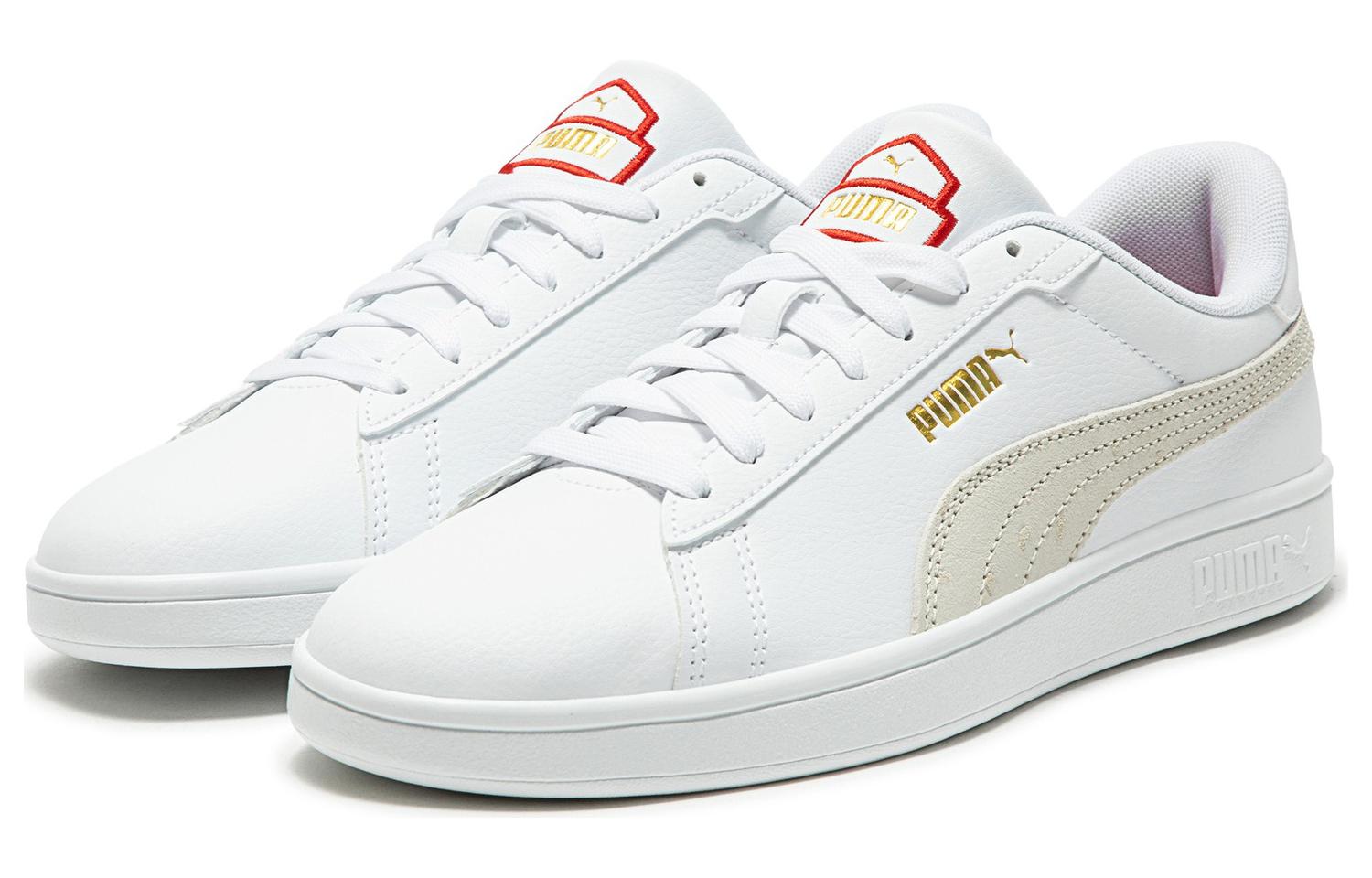 Кеды унисекс PUMA Smash Retro белые, 38 EU