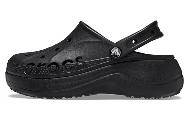 Клоги женские Crocs Baya Platform черные, 34-35 EU