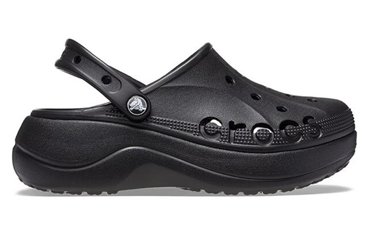 Клоги женские Crocs Baya Platform черные, 34-35 EU