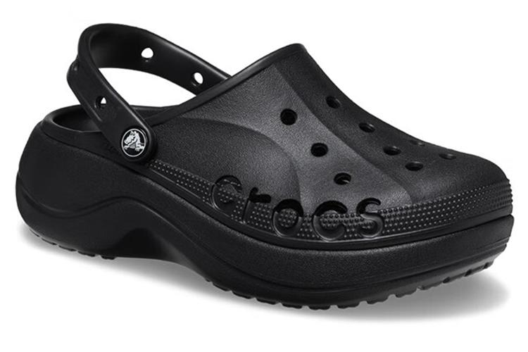 Клоги женские Crocs Baya Platform черные, 34-35 EU