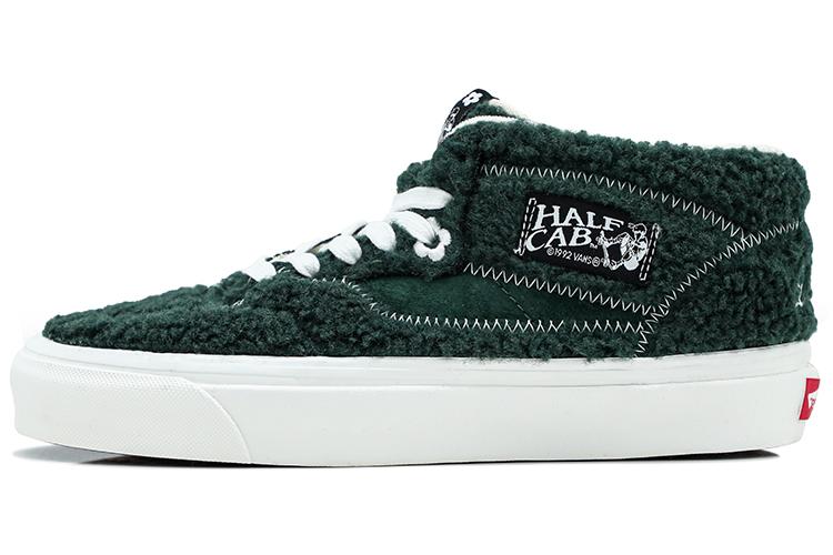 Кроссовки унисекс Vans Half Cab green-white, 34.5 EU