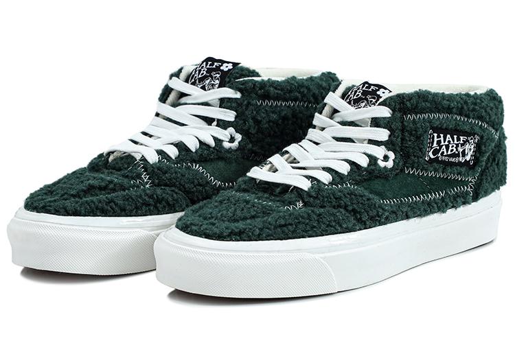 Кроссовки унисекс Vans Half Cab green-white, 34.5 EU