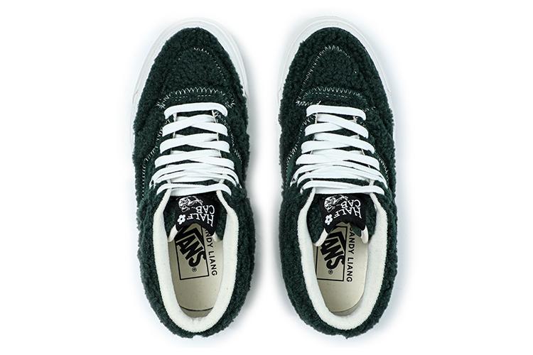 Кроссовки унисекс Vans Half Cab green-white, 34.5 EU