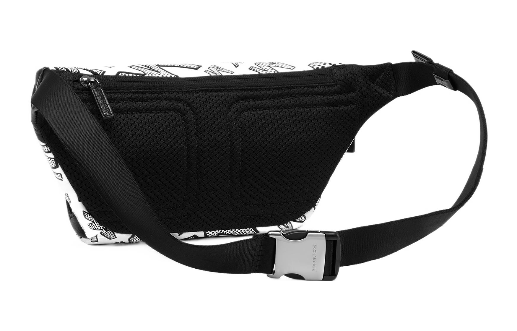 Сумка мужская MICHAEL KORS 33F1LHDY9E-147 бело-черная