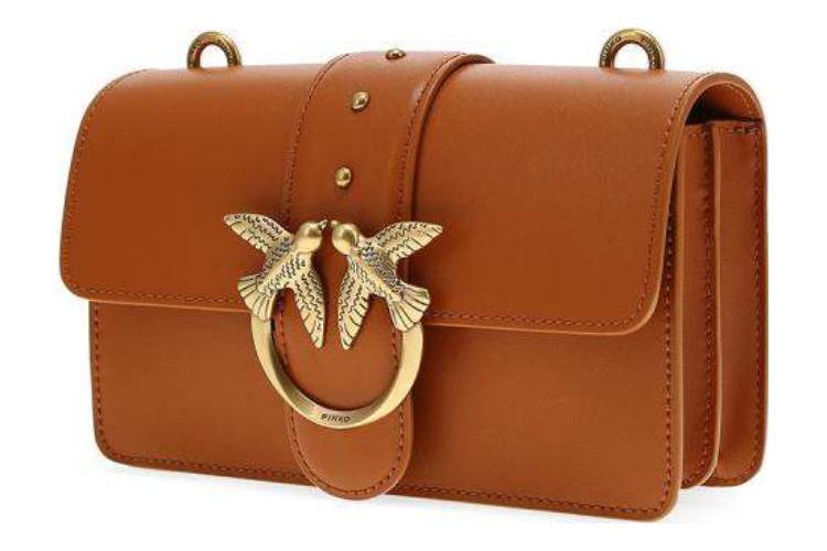 Сумка женская PINKO Bird Bag коричневая
