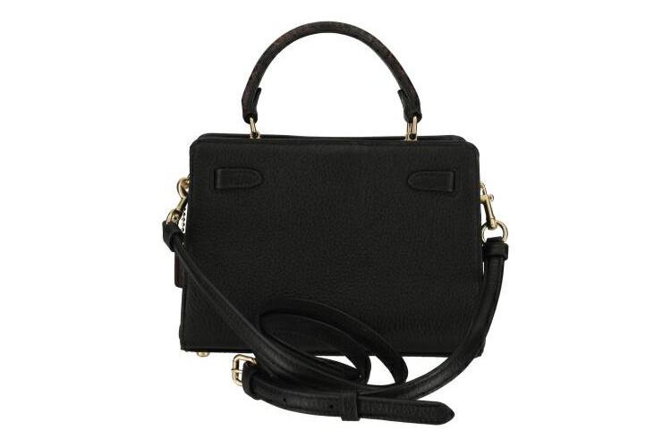 Сумка женская COACH Lane Pebbled Leather черная, Gift Box Set (Basic Set+Black Box) EU