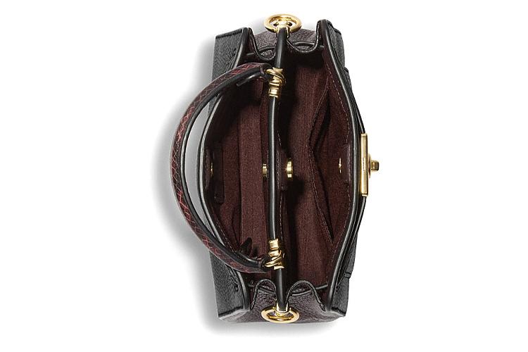 Сумка женская COACH Lane Pebbled Leather черная, Gift Box Set (Basic Set+Black Box) EU