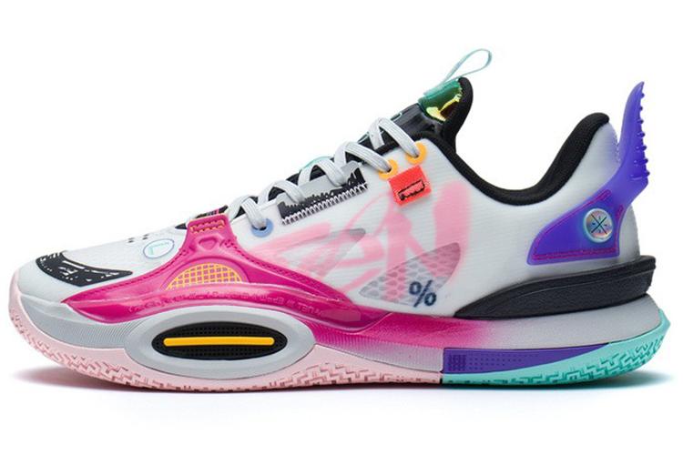 Кроссовки мужские LINING All City 10 белые радуга