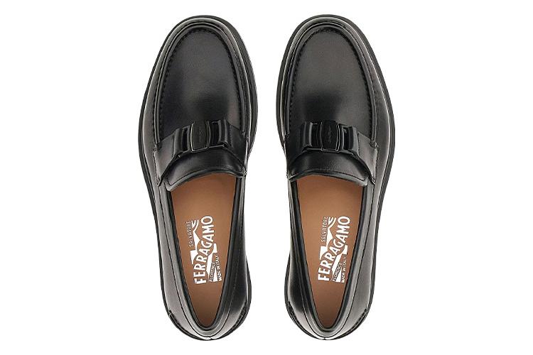 Лоферы мужские FERRAGAMO Vara Casual черные, 39 EU