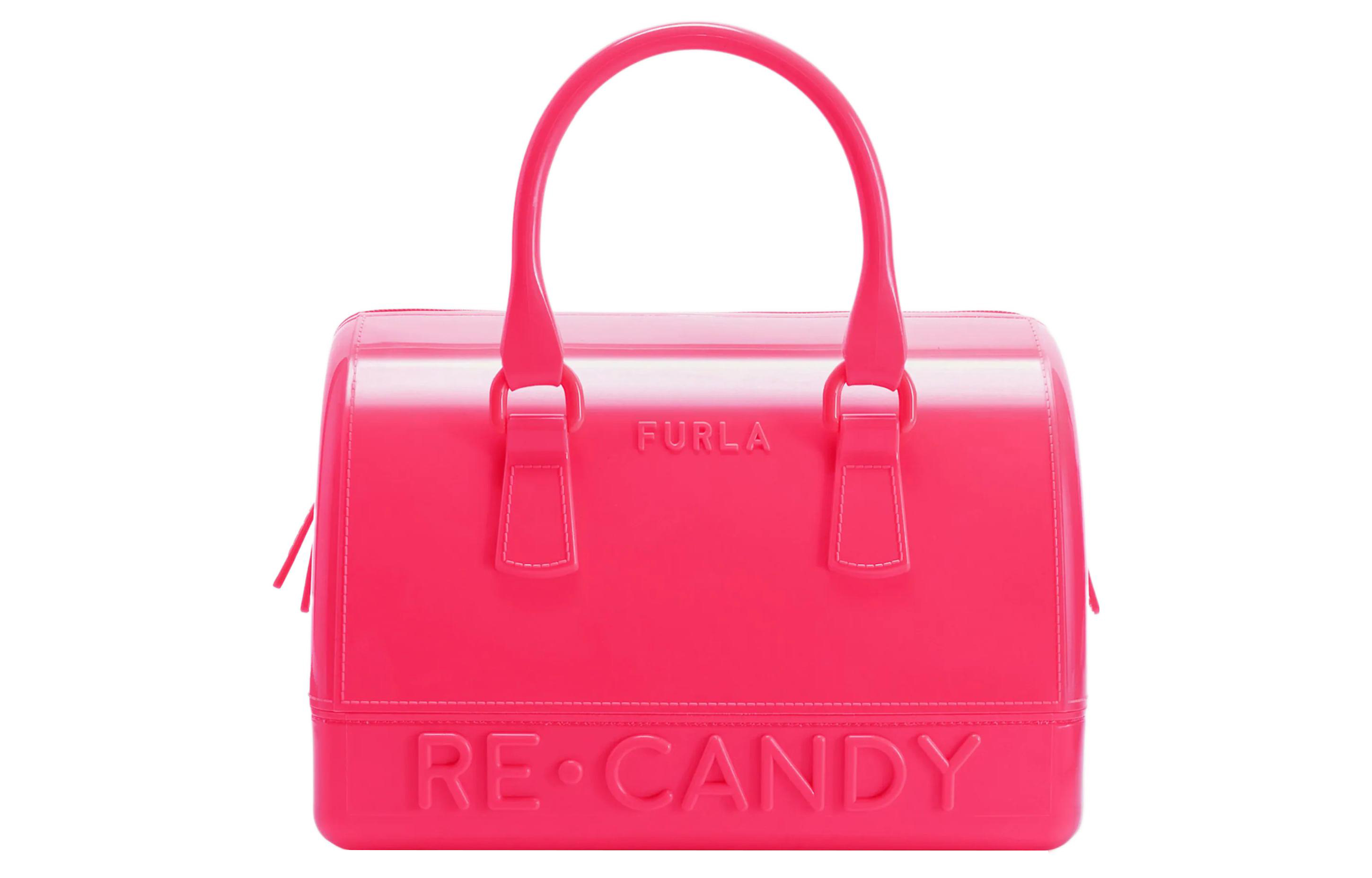 Сумка женская Furla Candy розовая среднего размера