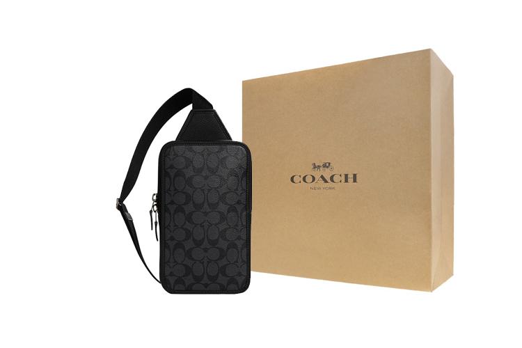 Сумка мужская COACH Sullivan угольно-черного цвета, малый размер