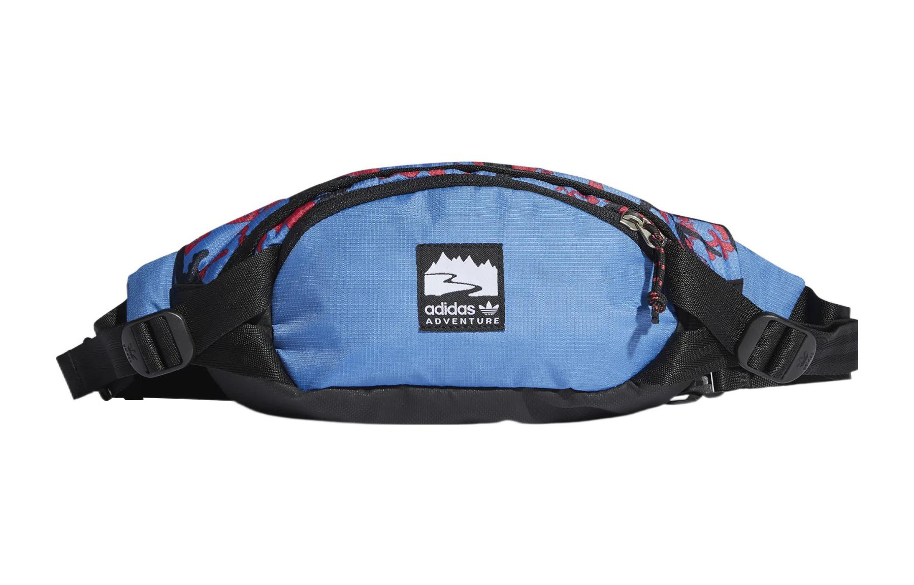 Сумка унисекс Adidas Originals H22727 черная, красная, синяя