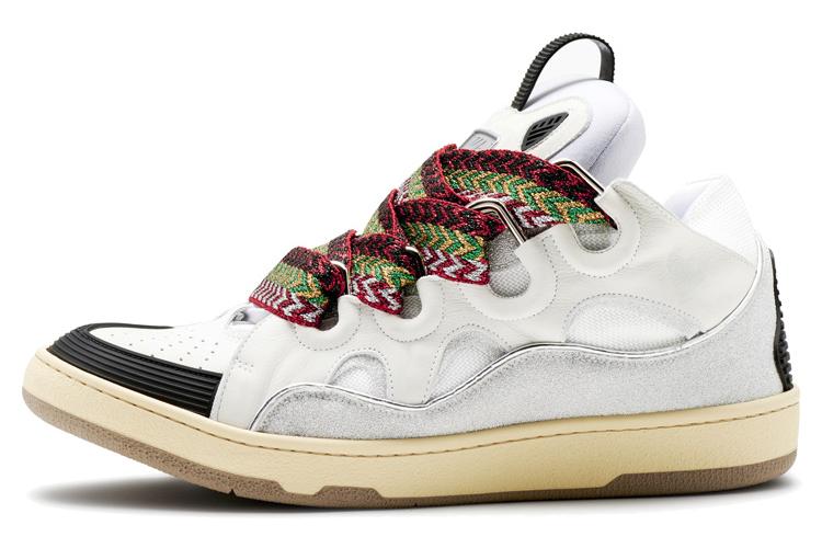 Кеды мужские Lanvin Leather Curb белые, серые, черные