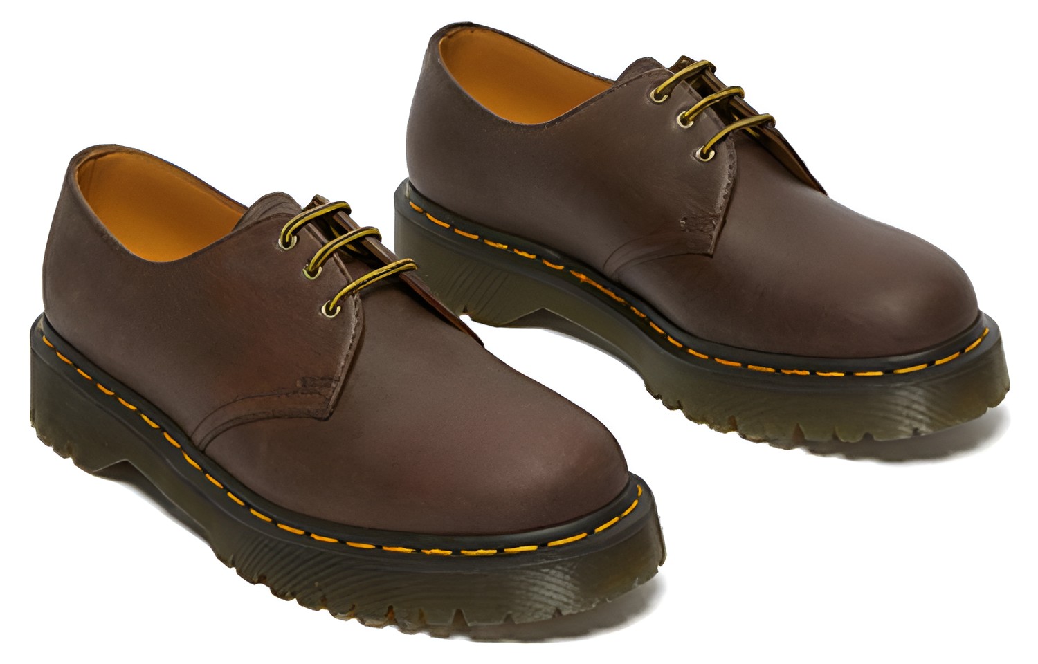 Галоши мужские Dr. Martens 1461 Bex 3 Eye коричневые-черные, 41 EU