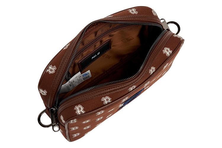 Сумка унисекс MLB ToFu Bag красно-коричневая