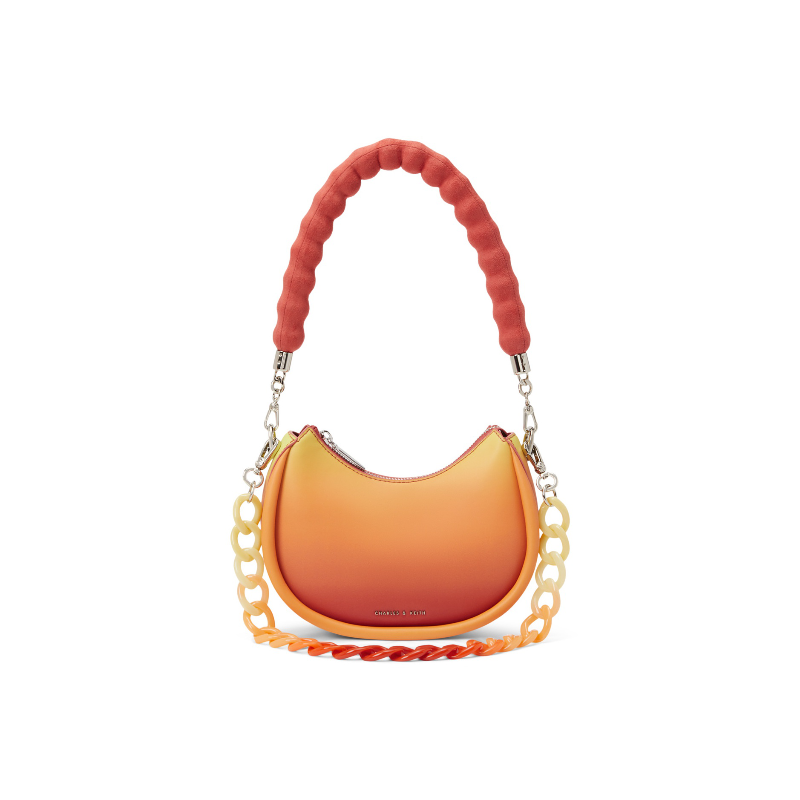 Сумка женская CHARLES&KEITH Crescent Bag разноцветная, S EU