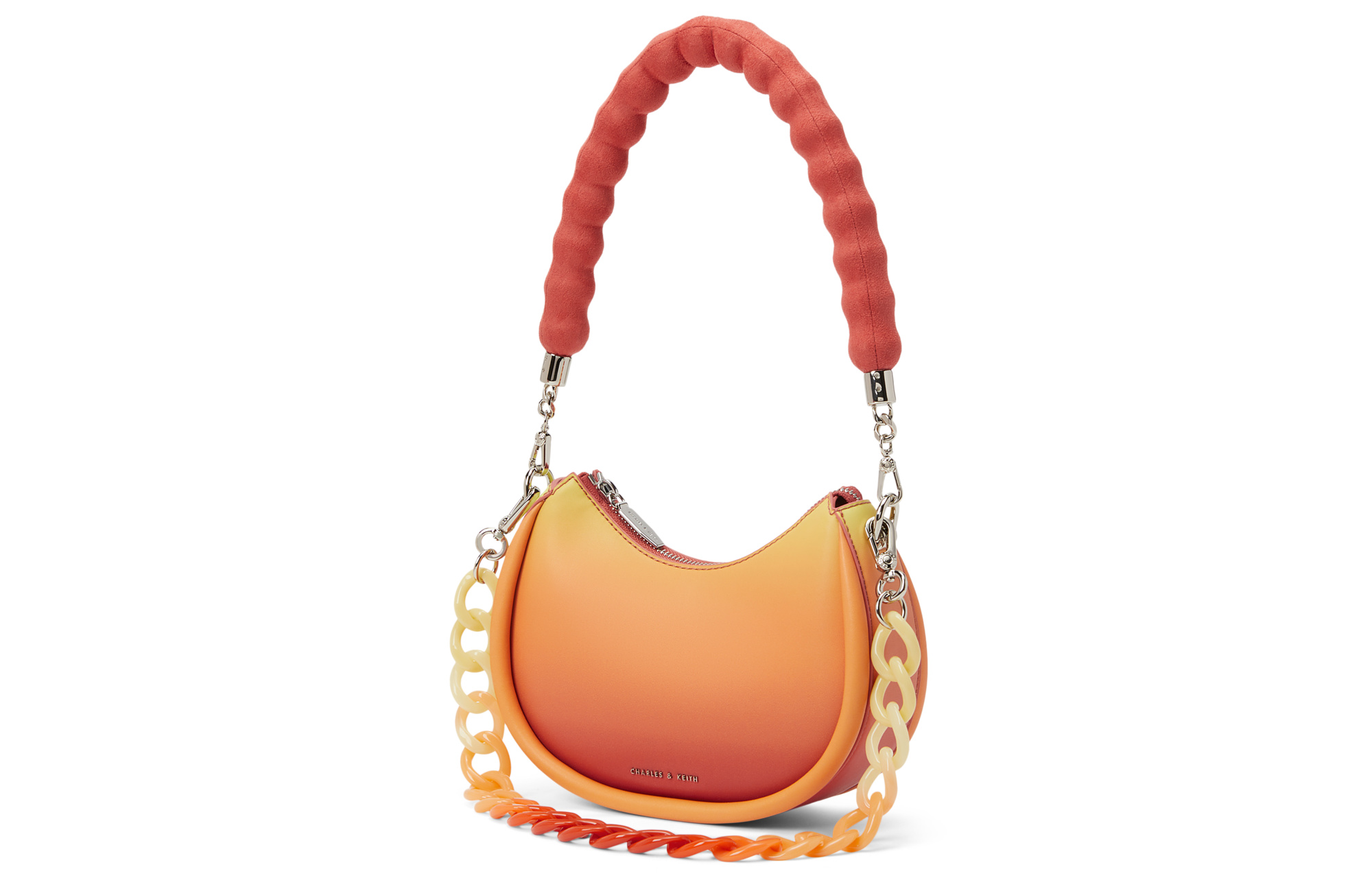 Сумка женская CHARLES&KEITH Crescent Bag разноцветная, S EU