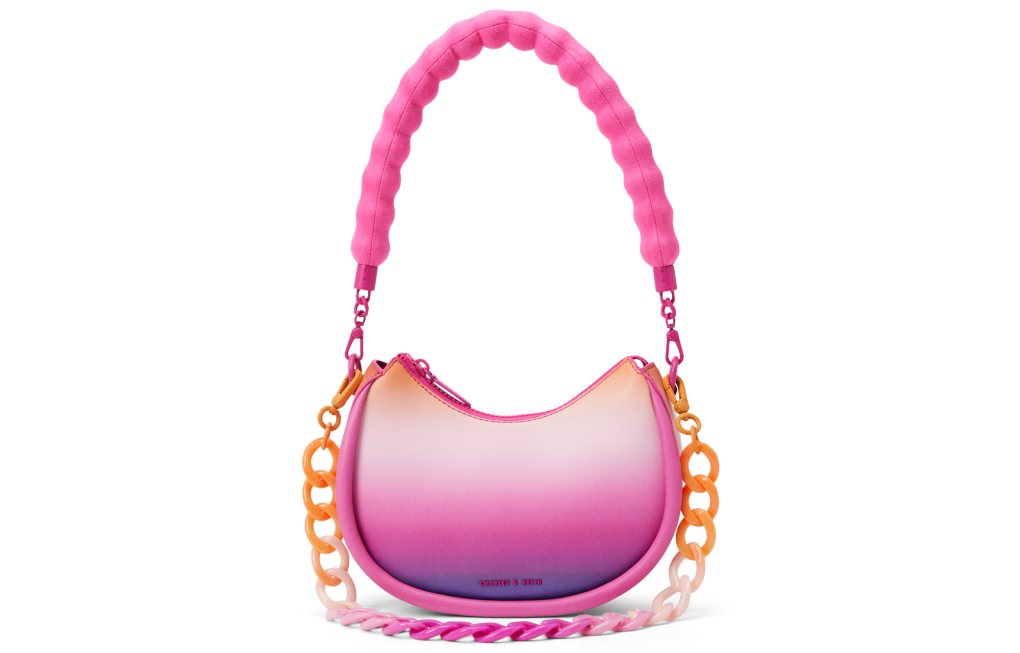 Сумка женская CHARLES&KEITH Crescent Bag разноцветная, S EU