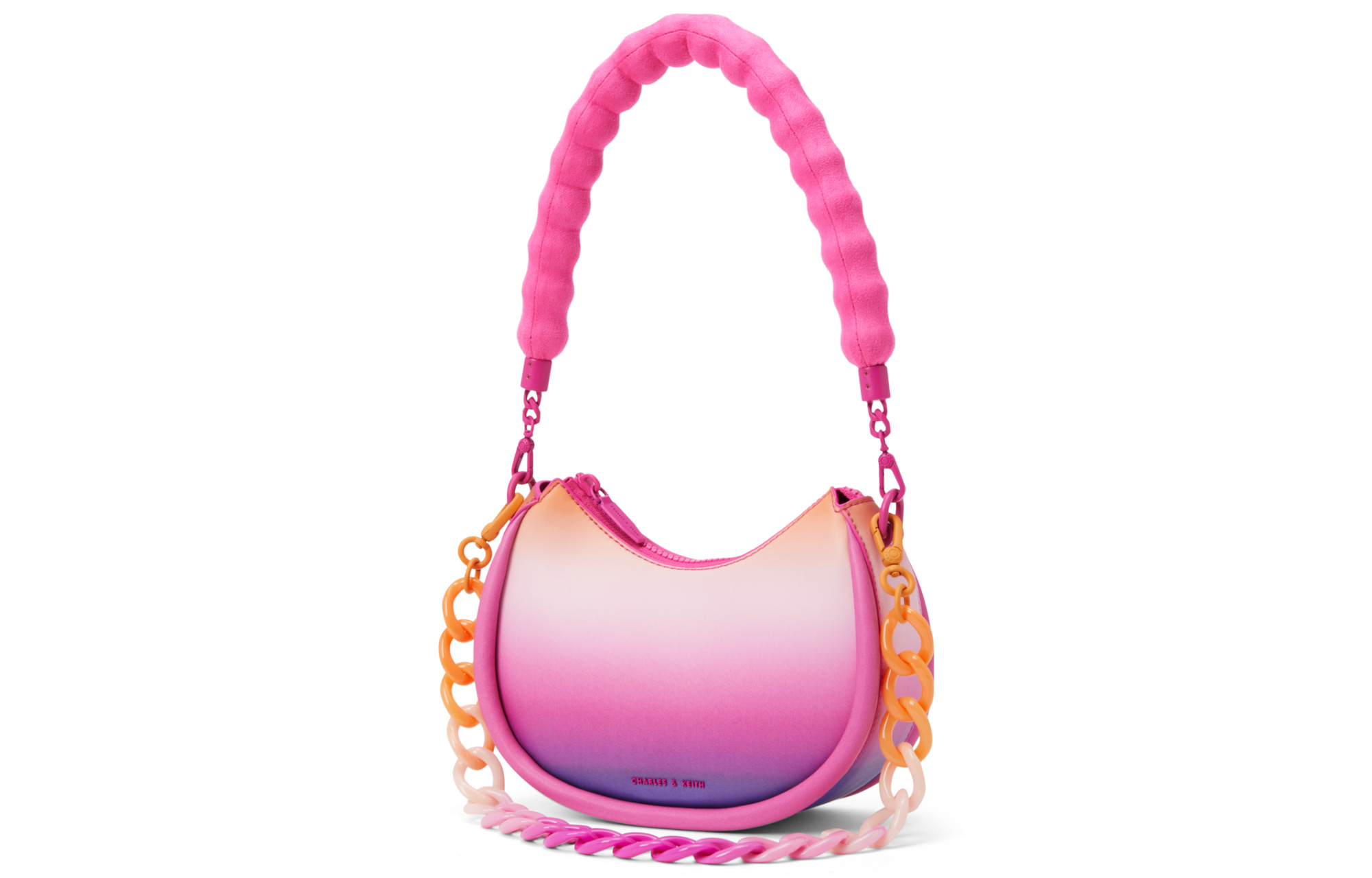 Сумка женская CHARLES&KEITH Crescent Bag разноцветная, S EU