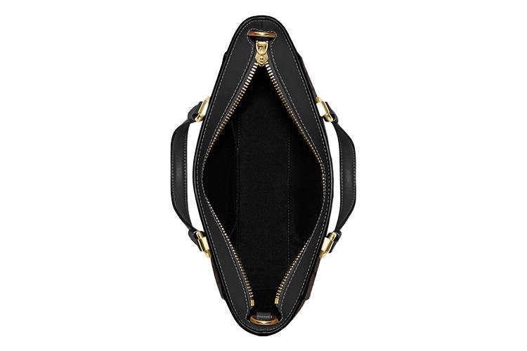 Мини сумка женская COACH Alice Iconic коричневая и черная