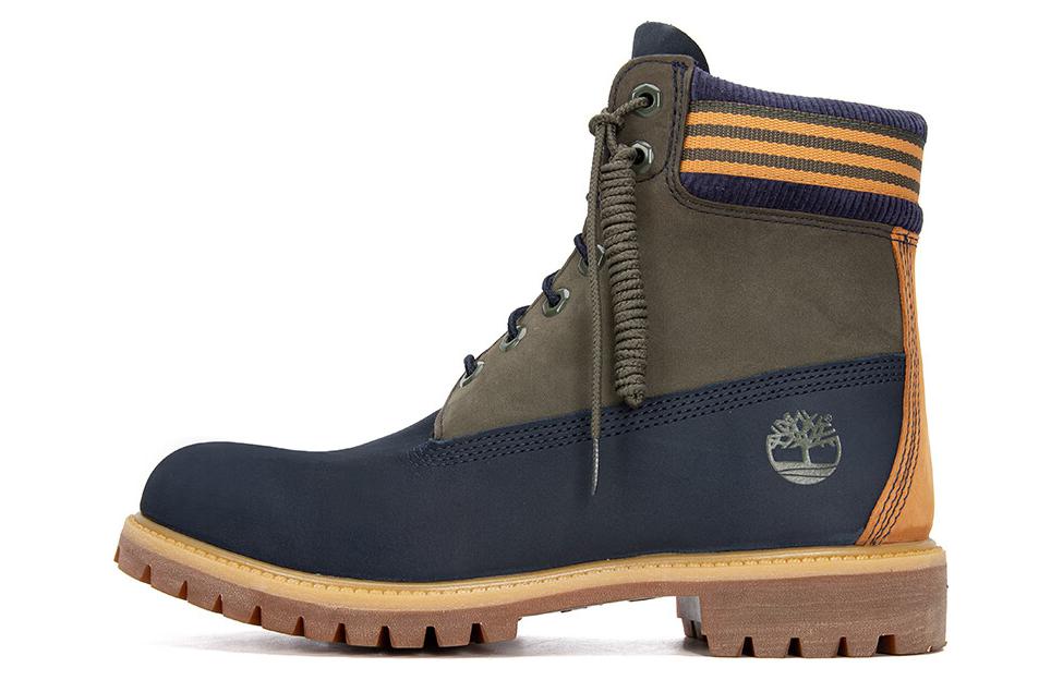Ботинки мужские Timberland 6 Inch Waterproof Boot navy orange