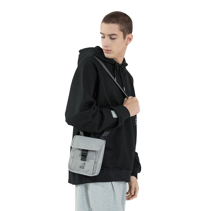 Сумка унисекс KANGOL KGC1183 черный, серый, хаки