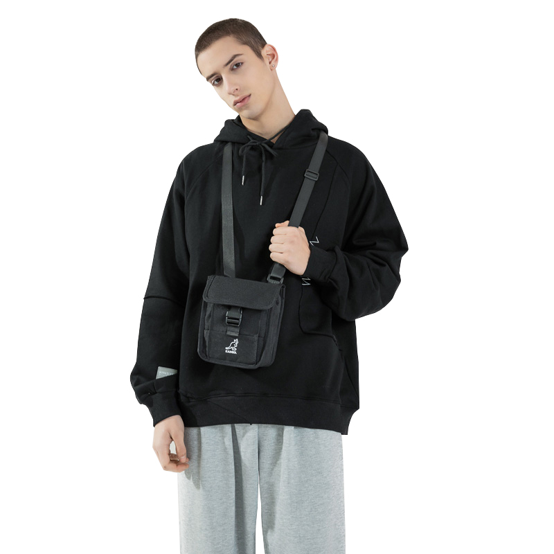 Сумка унисекс KANGOL KGC1183 черный, серый, хаки