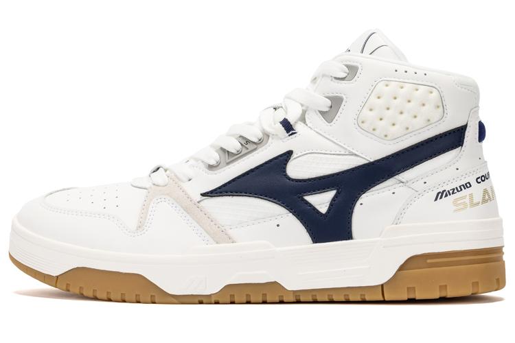 Кроссовки унисекс Mizuno Court Slam Hi белые, 36 EU