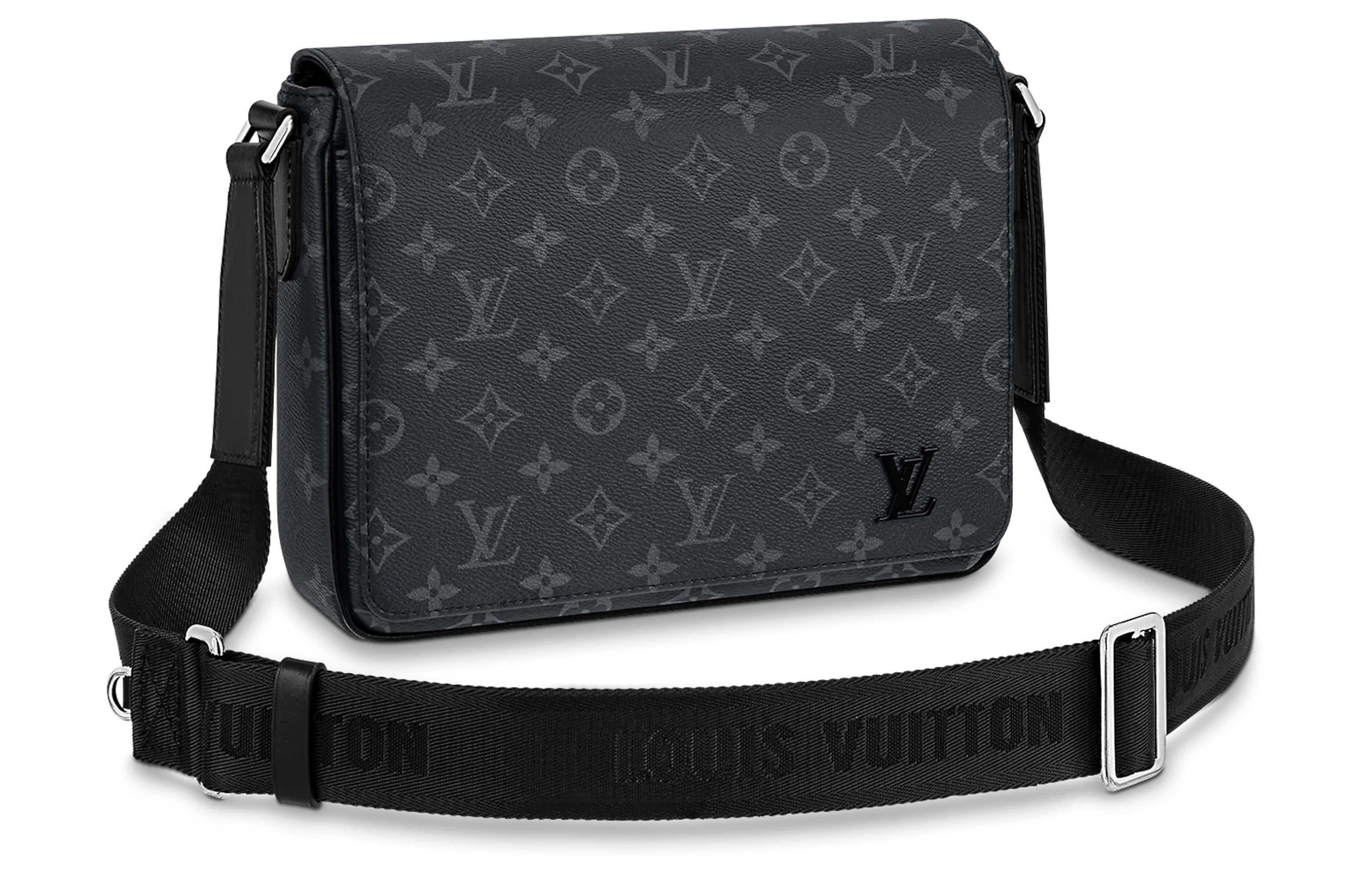 Сумка мужская Lv None M46255 черно-серая