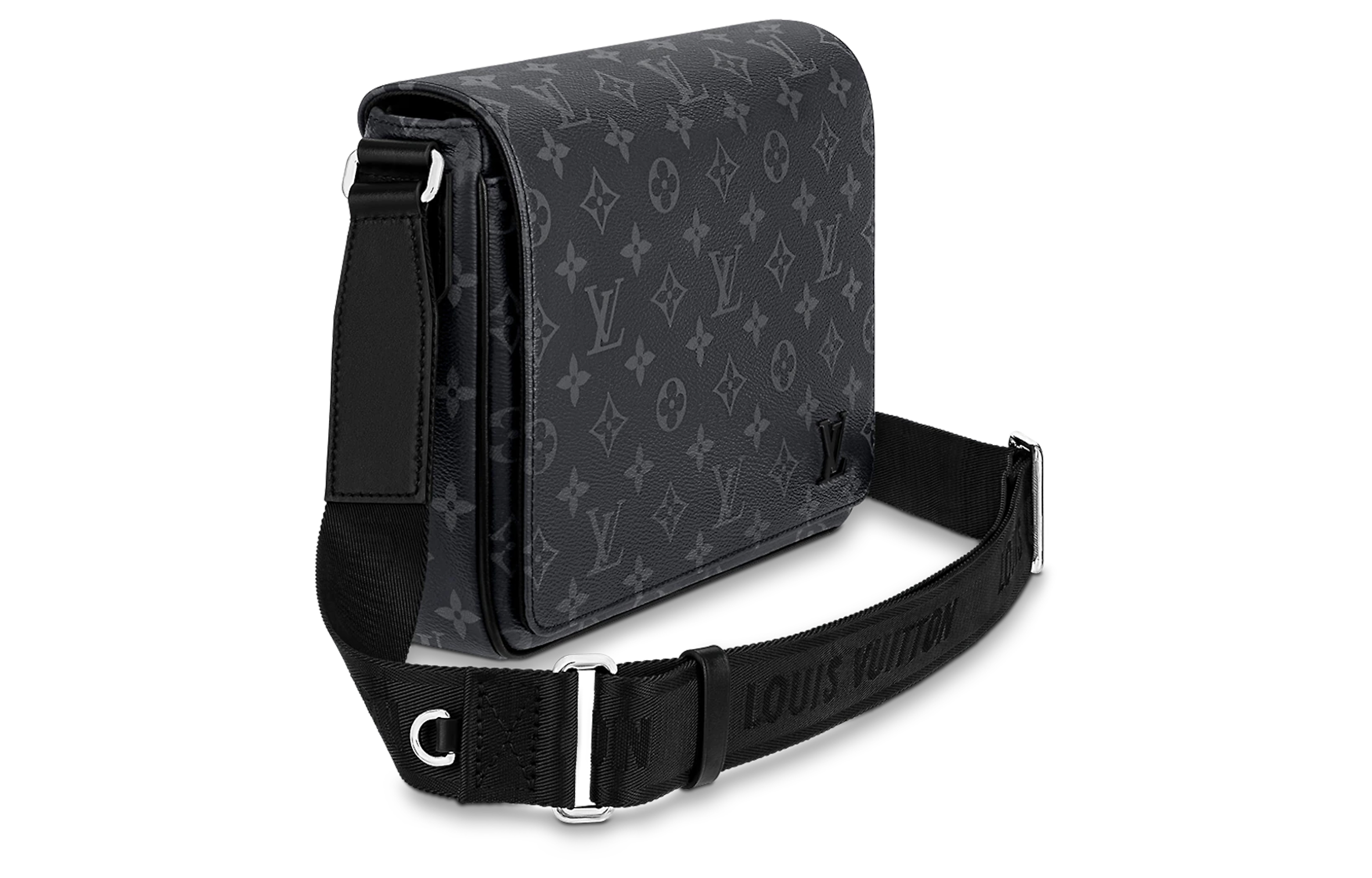 Сумка мужская Lv None M46255 черно-серая