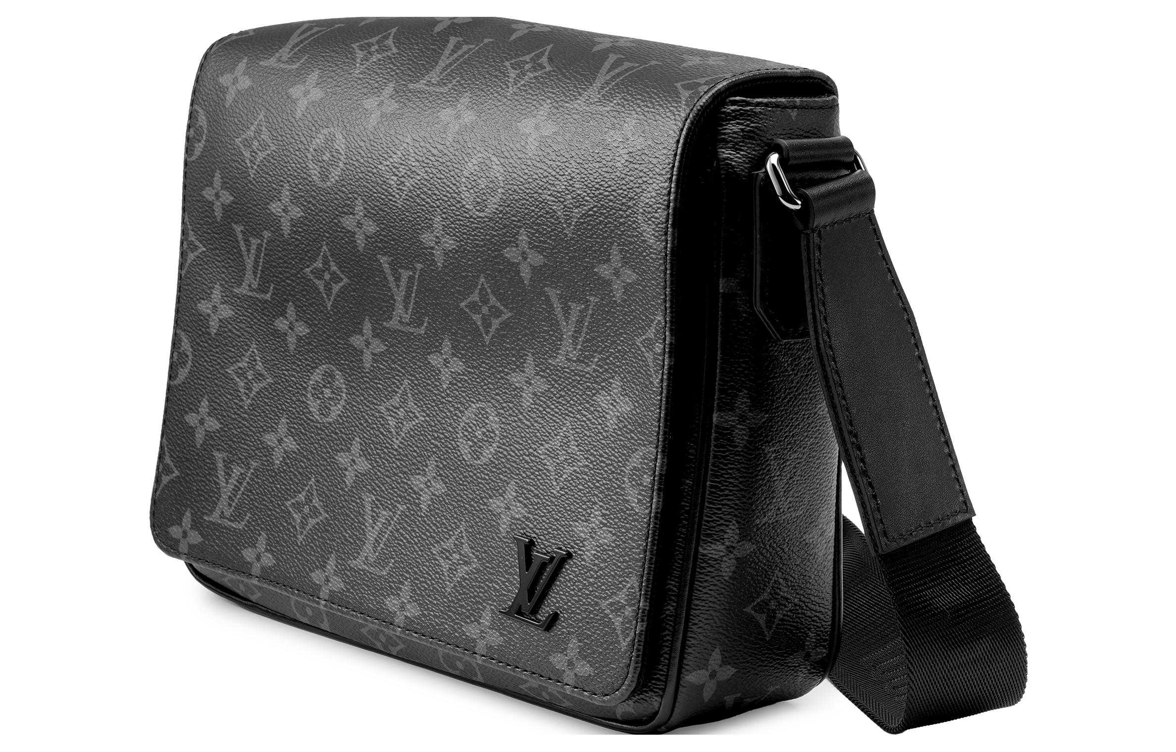 Сумка мужская Lv None M46255 черно-серая