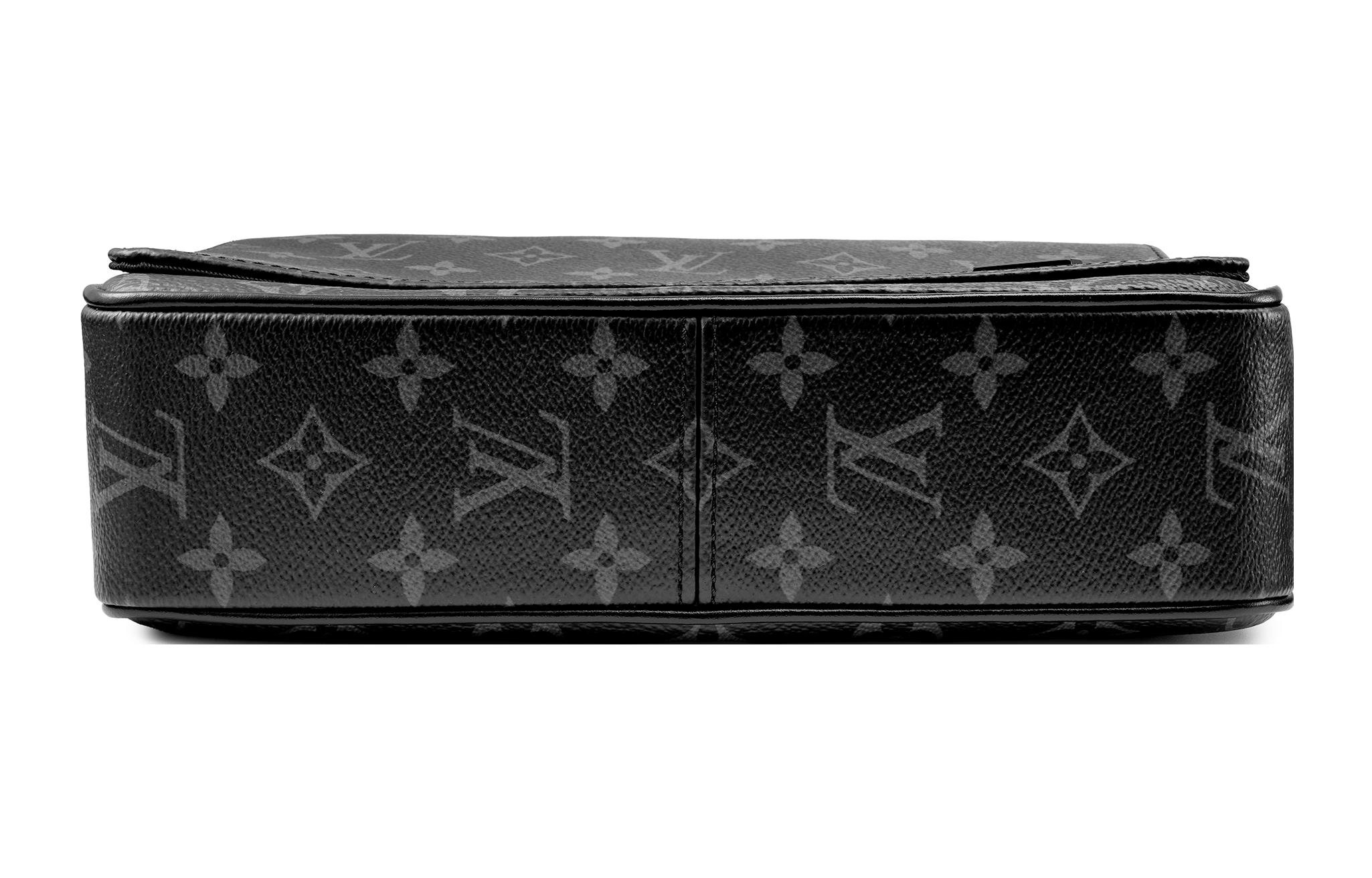 Сумка мужская Lv None M46255 черно-серая