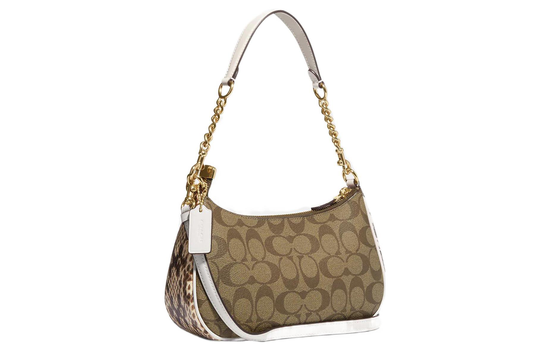 Сумка женская COACH Teri 24 коричневая-темно-коричневая