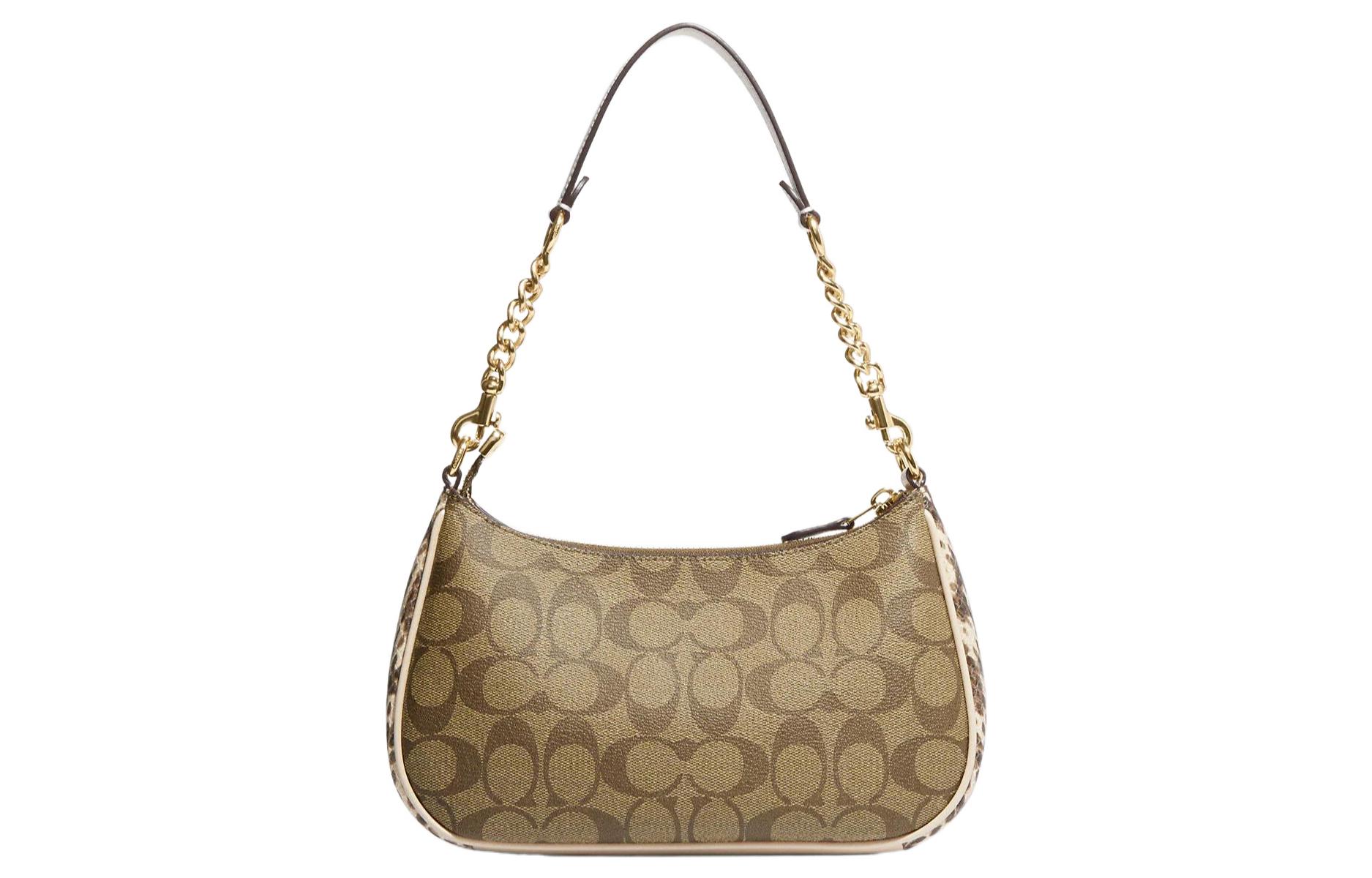 Сумка женская COACH Teri 24 коричневая-темно-коричневая