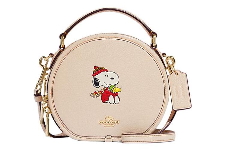 Сумка женская COACH Peanuts Snoopy Canteen, ecru